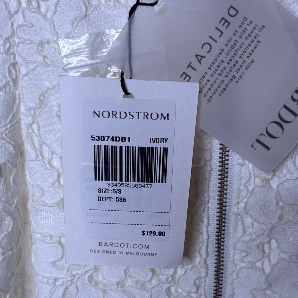 Bardot White Lace Dress - Picture 2 of 15